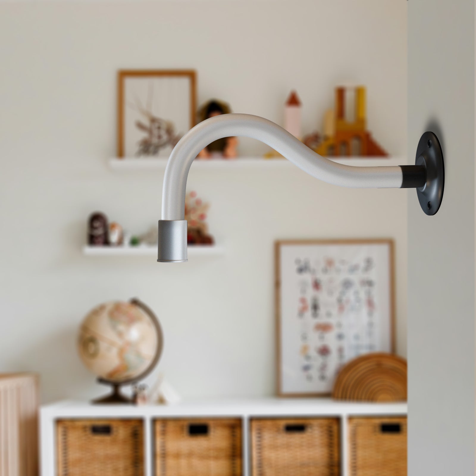Adjustable Flexible LED Gooseneck Wall Mount Sconce for Bedside Reading
