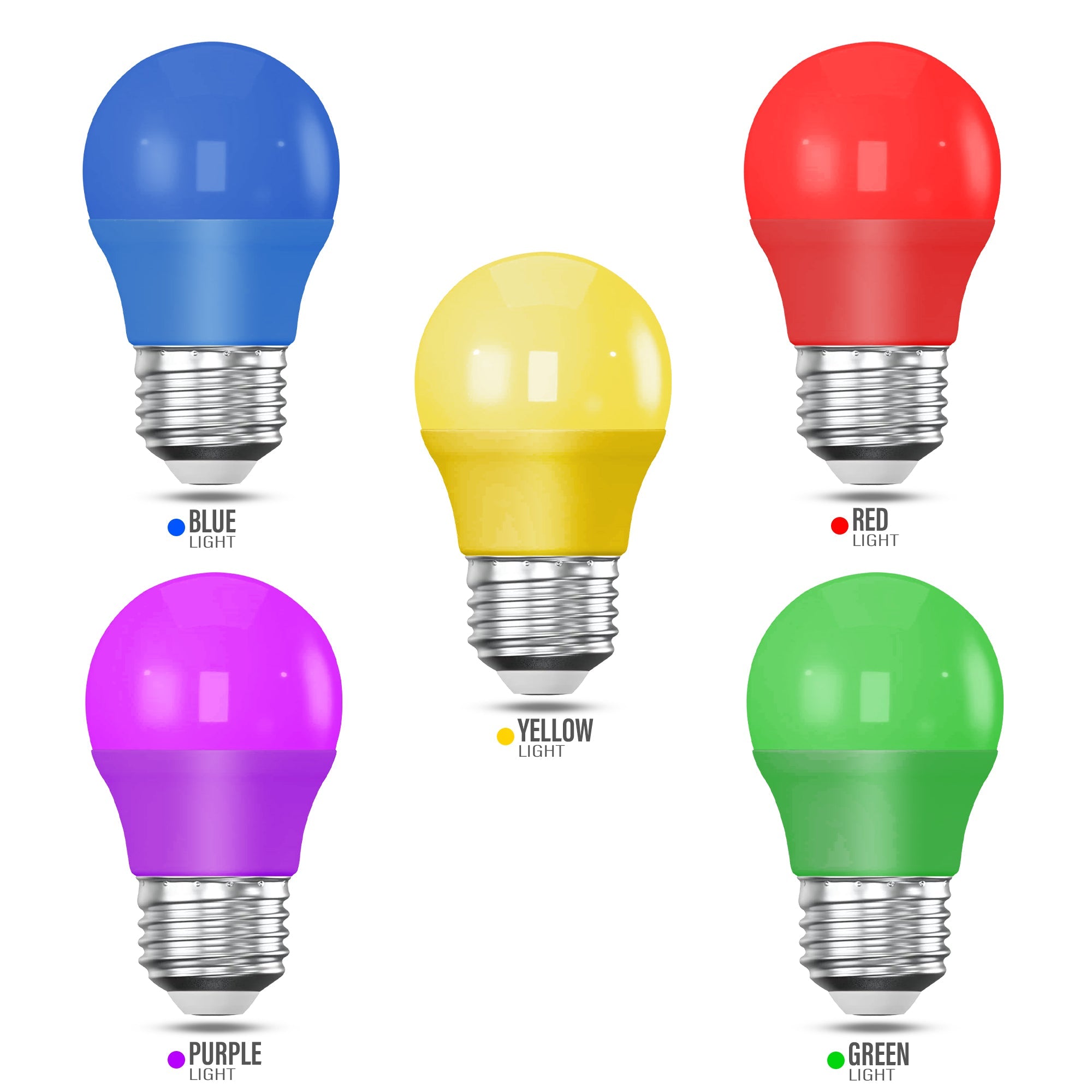 Colorful 4W LED E27 Golf Ball Bulb for Fun Party Decor & Ambient Lighting