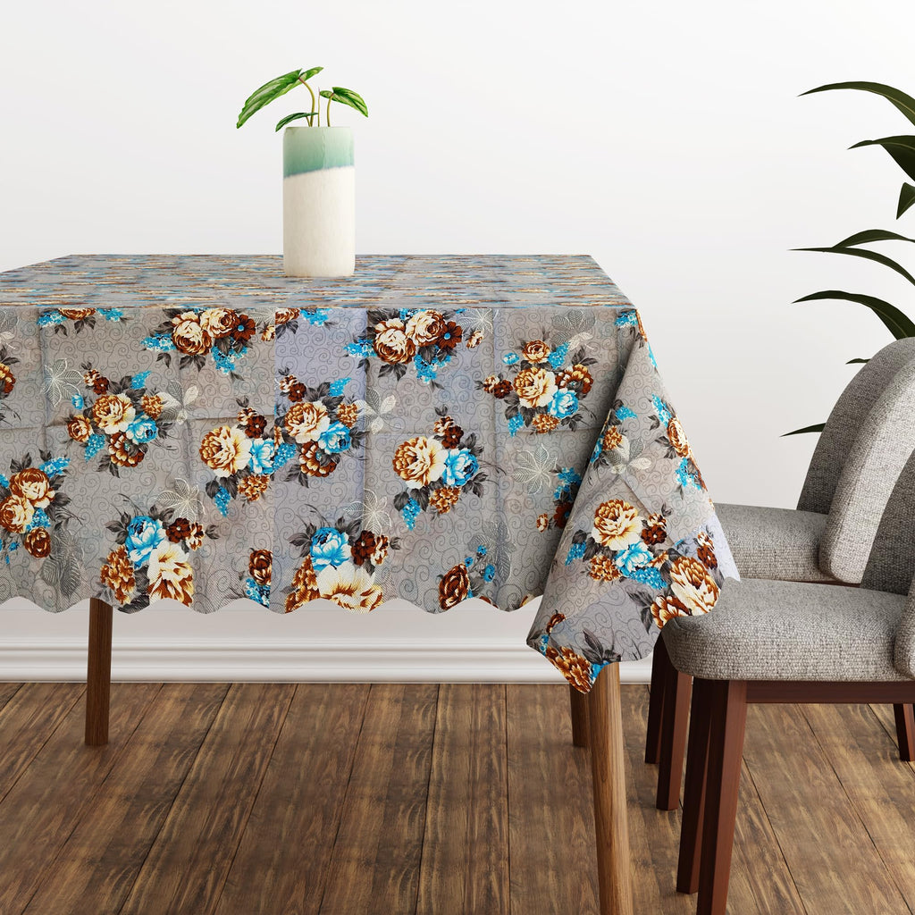 Modern Rectangular Printed Polyester Tablecloth for Dining & Decor, 59x43 Inches