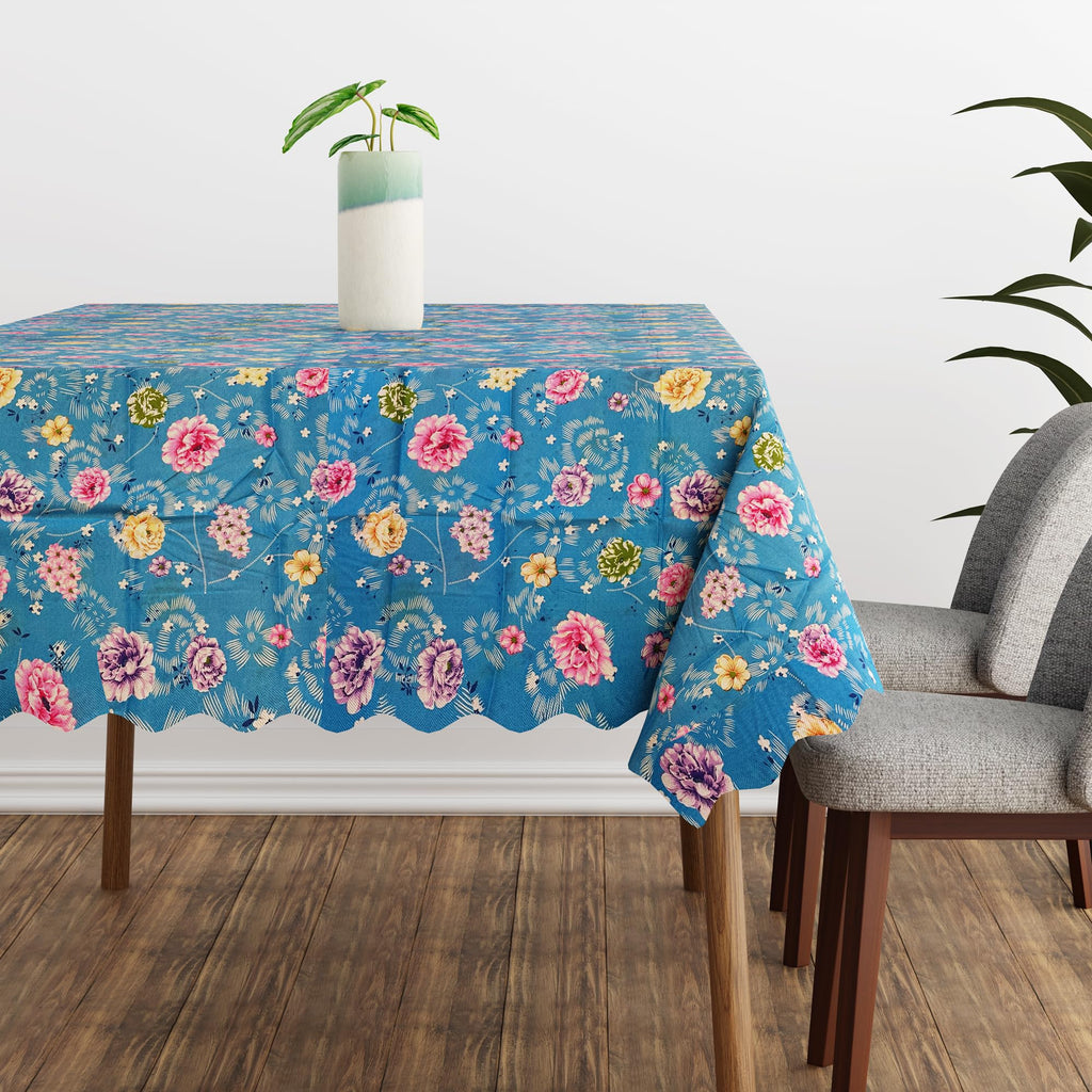 Modern Rectangular Printed Polyester Tablecloth for Dining & Decor, 59x43 Inches