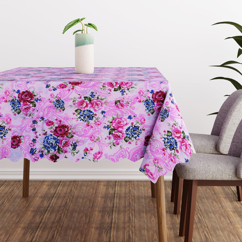 Modern Rectangular Printed Polyester Tablecloth for Dining & Decor, 59x43 Inches