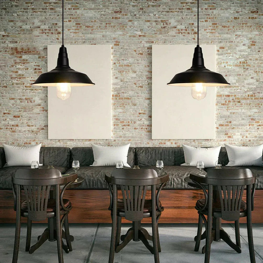 Modern Metal Bowl Shade Pendant Light Fixture Adjustable Hanging Lamp Decorative