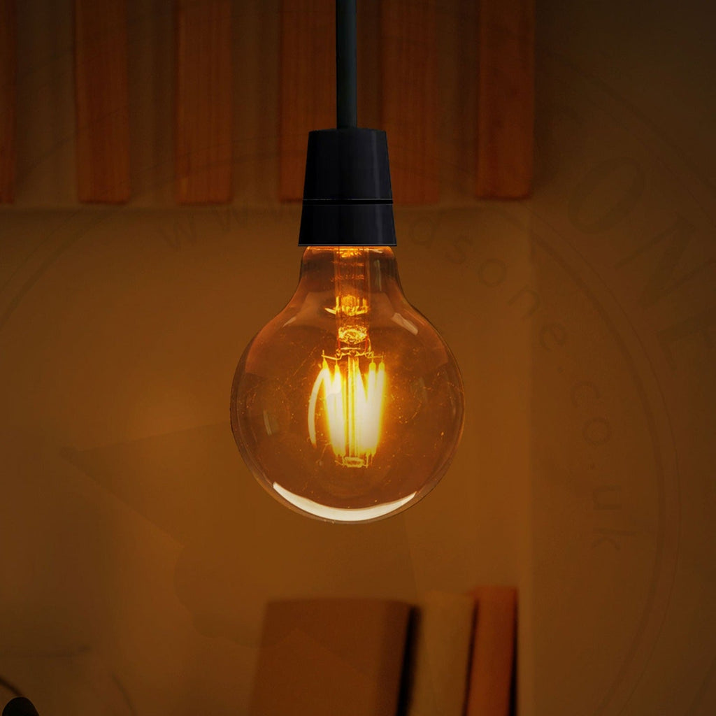 Vintage Dimmable LED Filament E27 G95 4W Globe Bulb, Warm White Ambiance