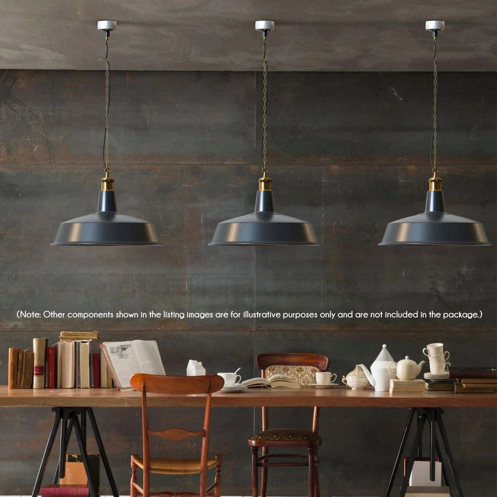 Black Metal Ceiling E27 Conduit Pendant Light Kit -5647