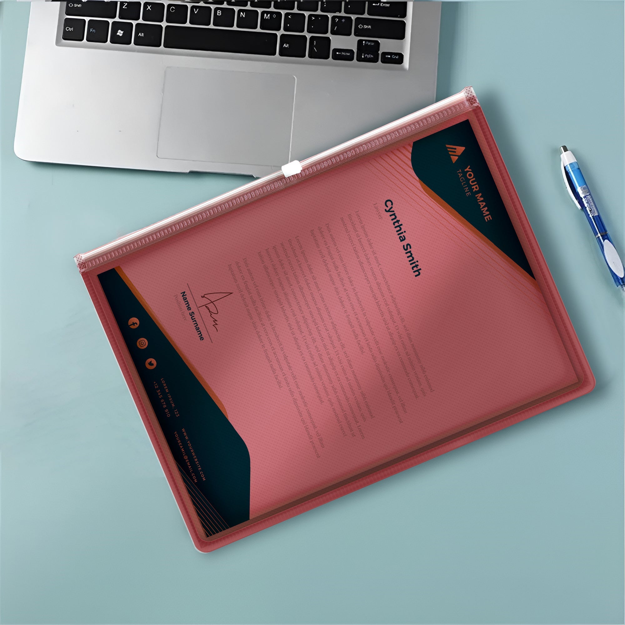 12-Pack Clear Plastic Waterproof Zipper Document Folders A4/A5