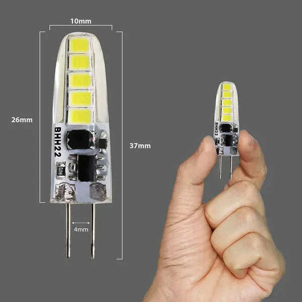 G4 LED Bulb 2W Cool White 6500K Non-Dimmable Energy-Saving Light for Home