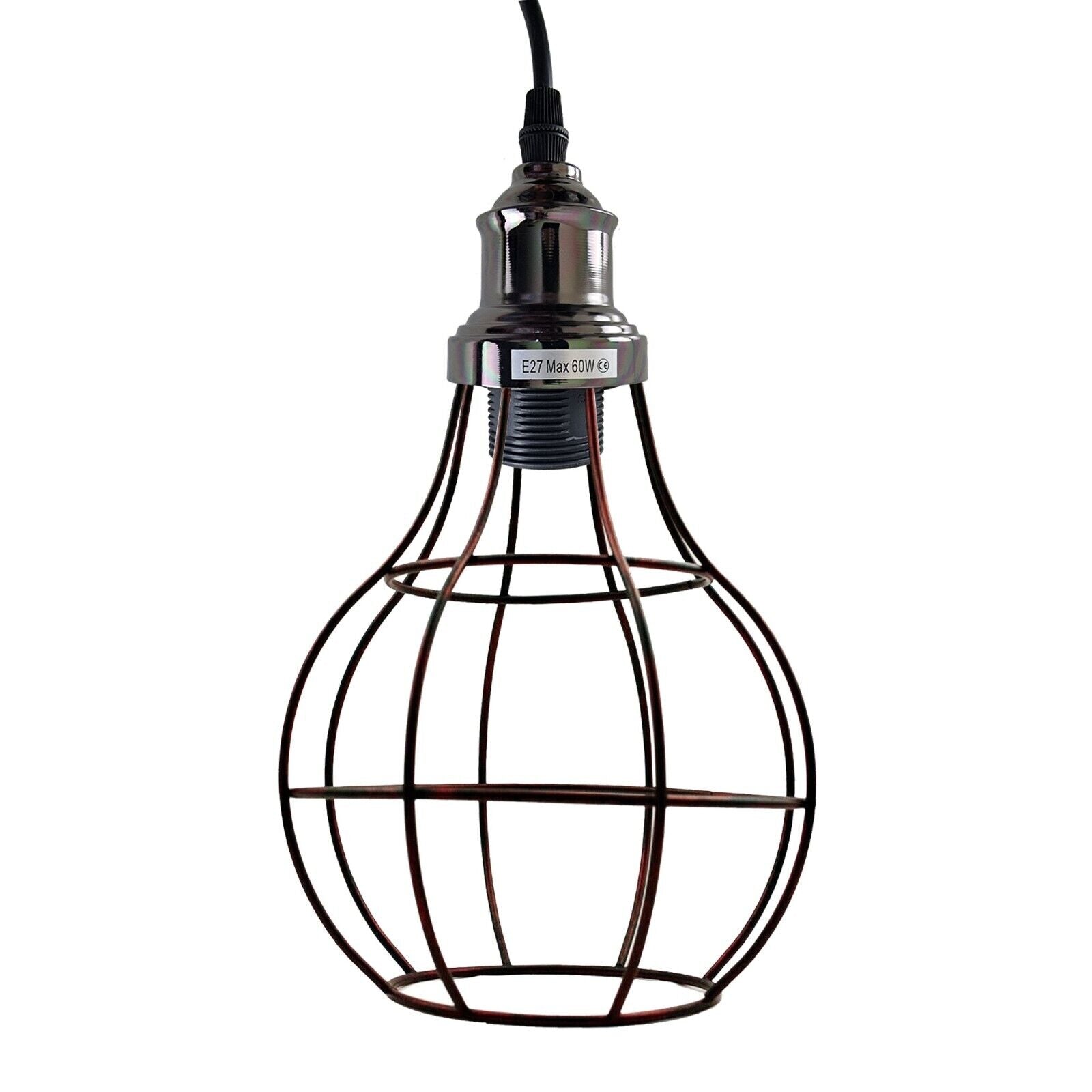 Chic Industrial 3-Light Cage Pendant Chandelier for Kitchen Island Dining