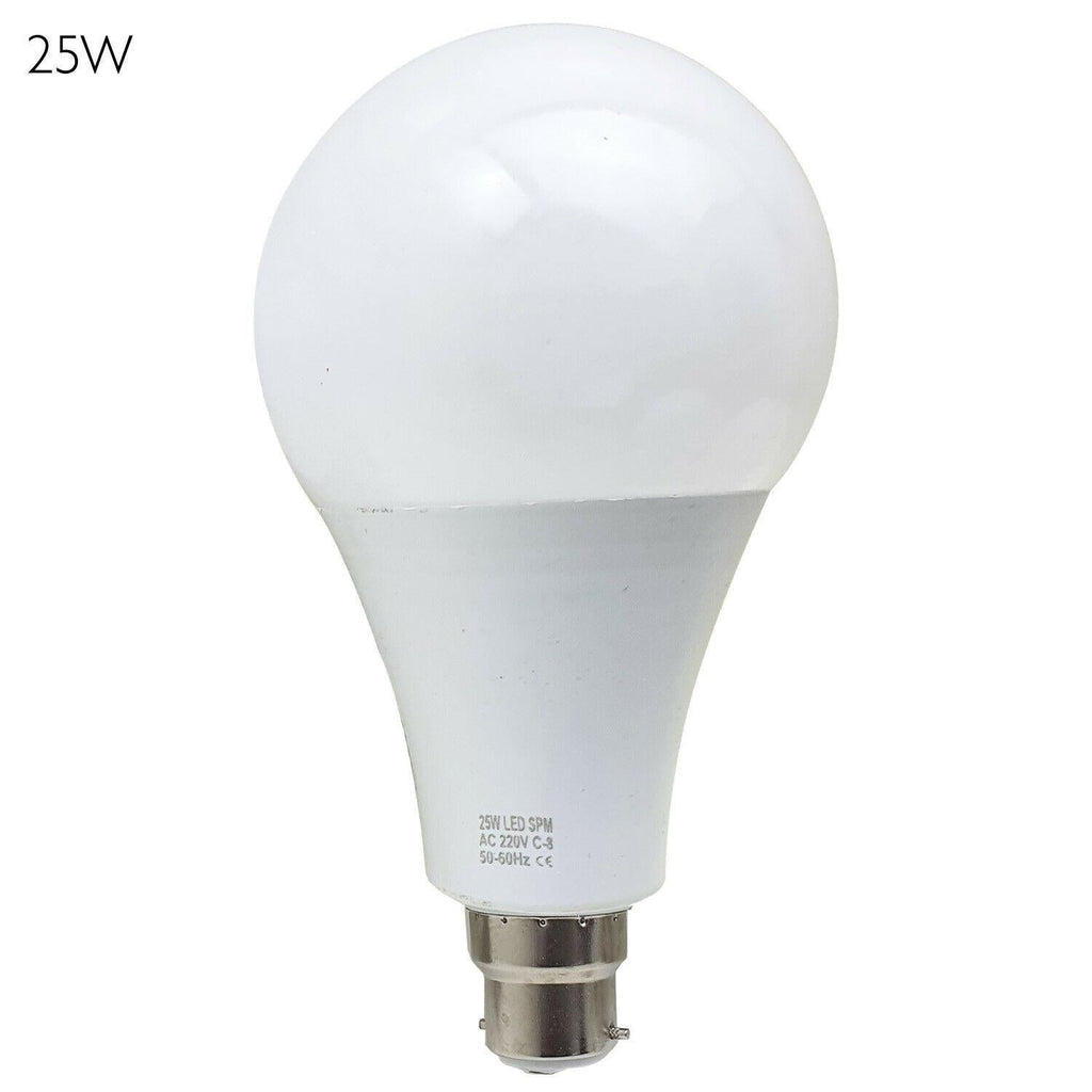 3-Pack LED GLS A60 B22 Bayonet Light Bulbs Cool White Energy Efficient