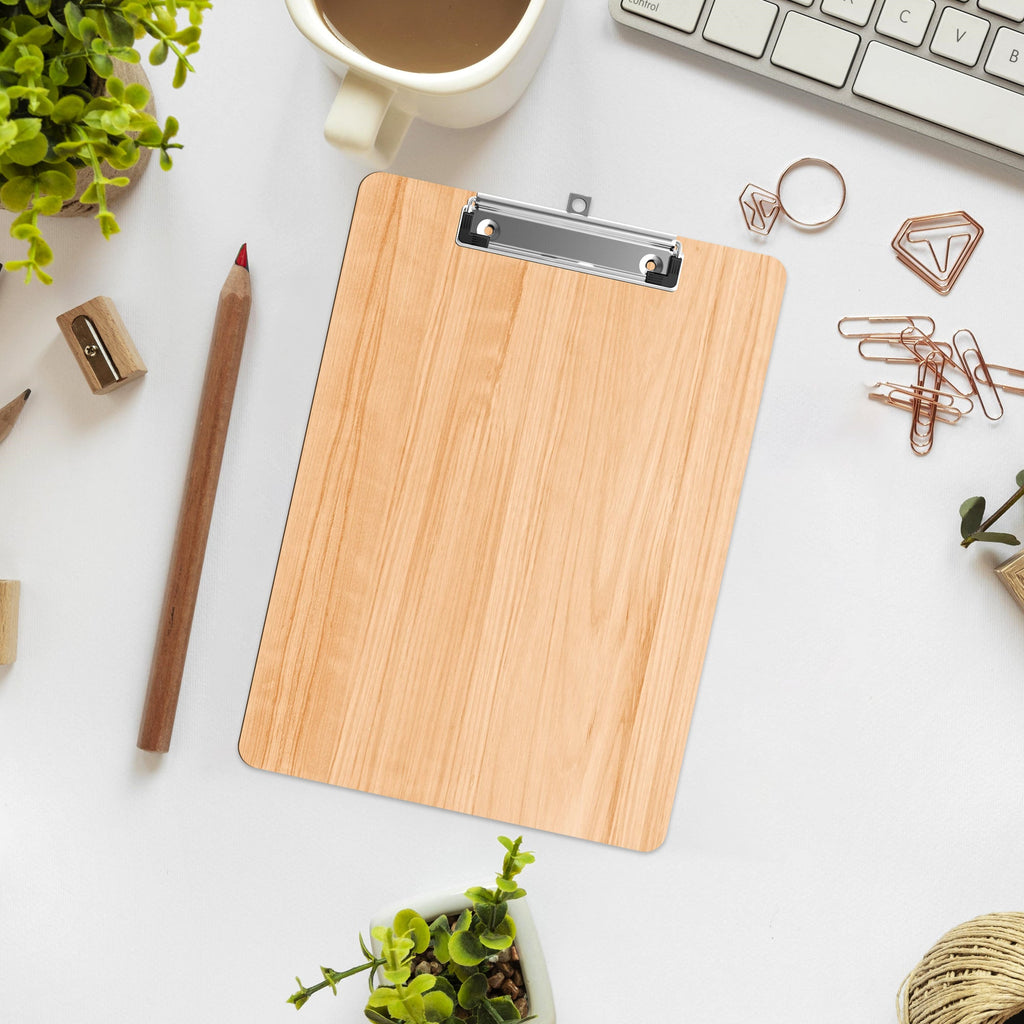Durable Wooden A4 Clipboard 12-Pack, Sturdy Metal Clip for School Office