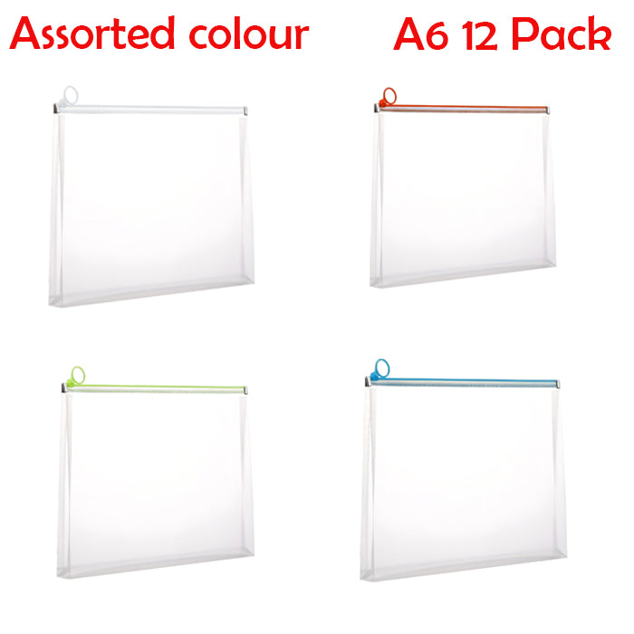 Clear Zipper Document Storage Bag: Waterproof, Durable, Portable File Organizer