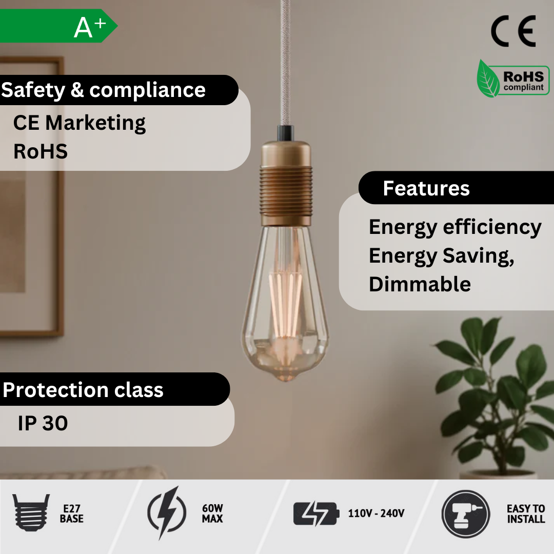 Vintage Brass Pendant Holder Buy Online ~6044