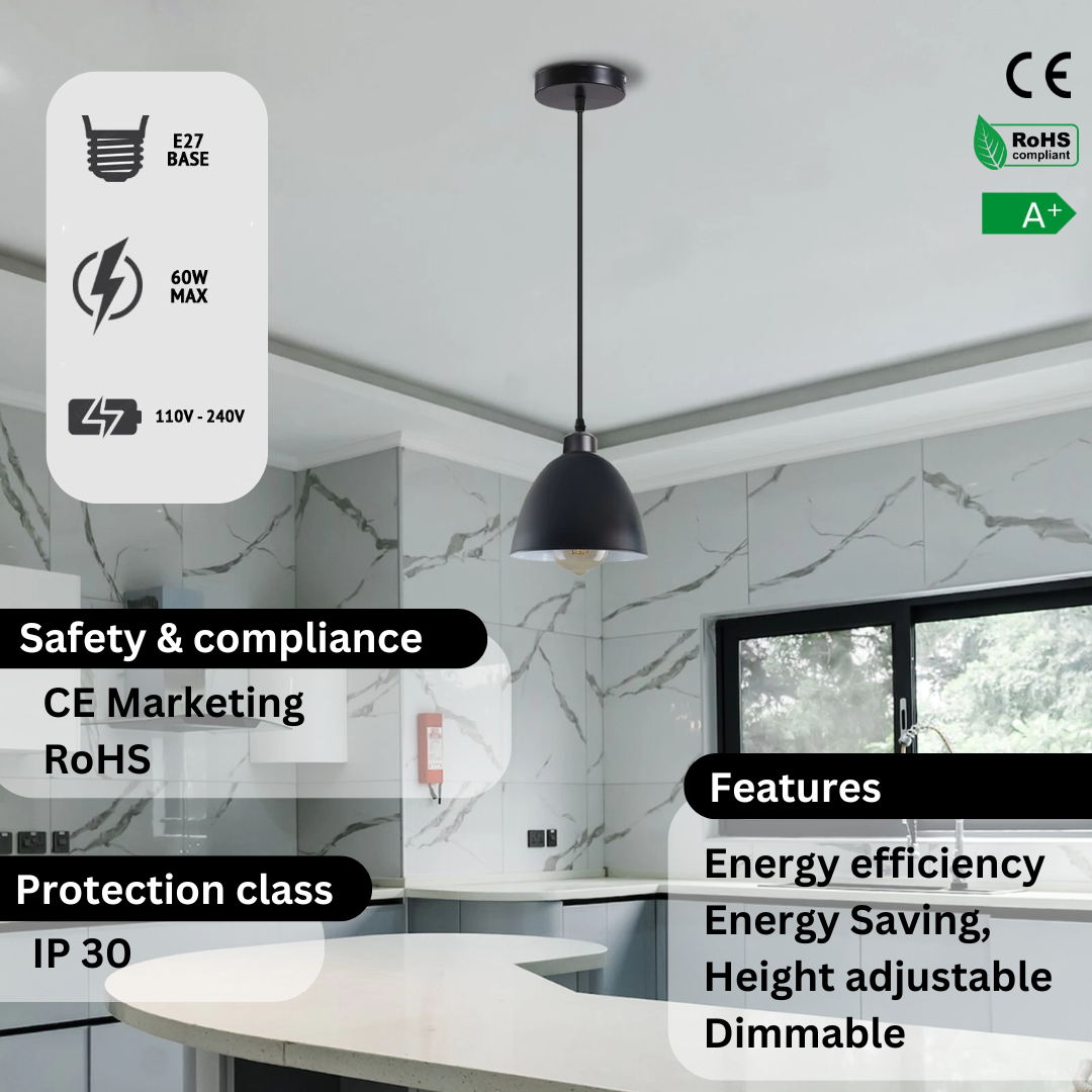 Mini Pendant Light Metal E27 ~6209