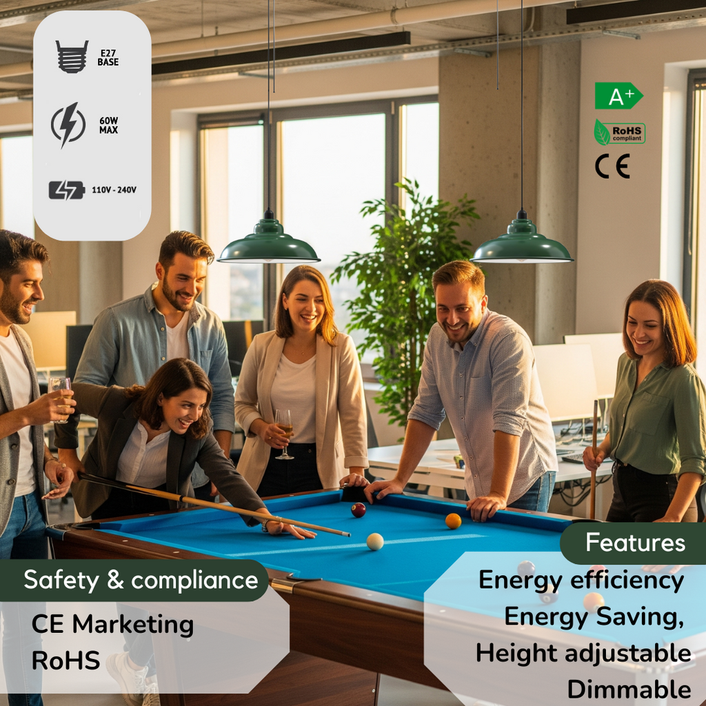 Vintage Industrial Metal  Pendant Light E27 ~5934