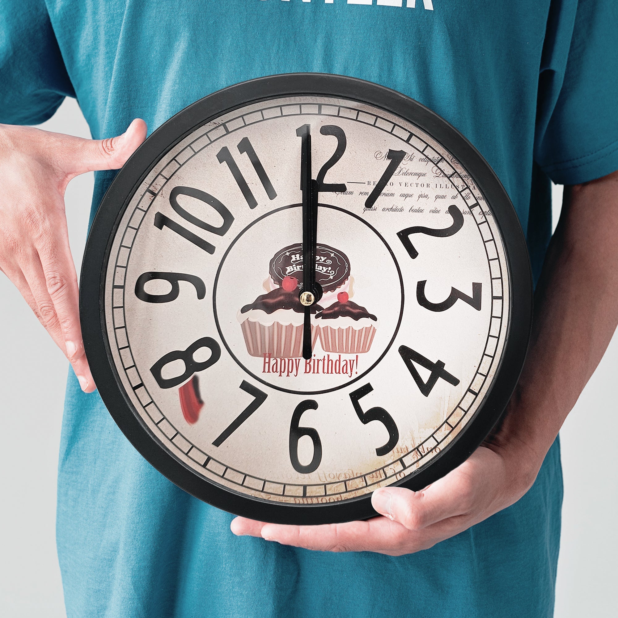 Designer Round Living Room Wall Clocks Without Ticking Noises~5204