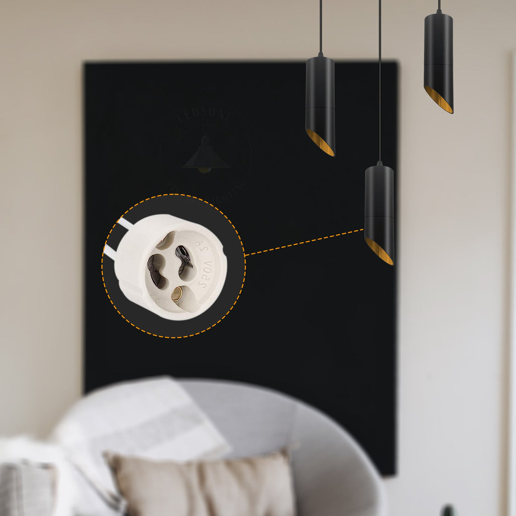 GU10 Lamp Holder Base Socket Connector Downlight Fitting Wire ~ 6049