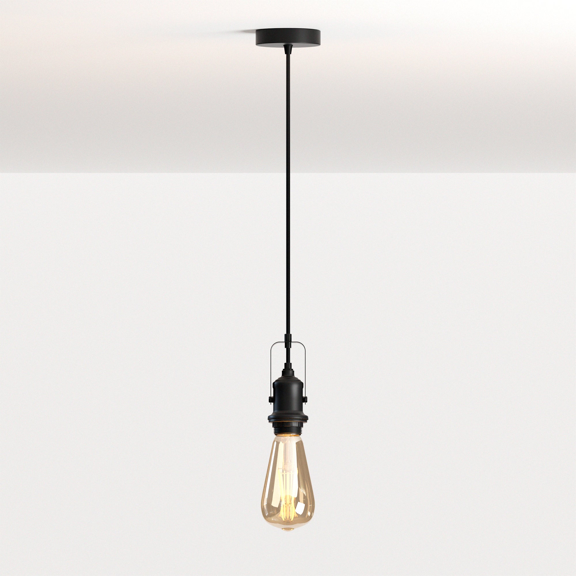 Modern Minimalist E27 Pendant Light Fitting Holder with Adjustable Cable