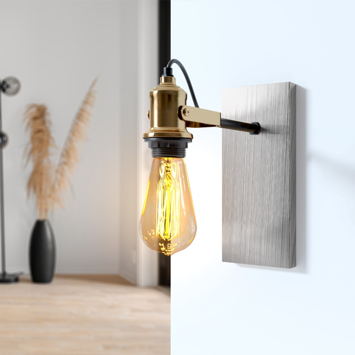 Rectangle Metal Ceiling Rose Plate for Industrial Pendant Lights