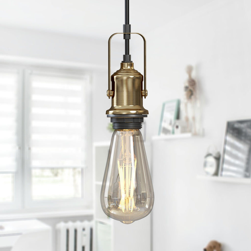 Modern Minimalist E27 Pendant Light Fitting Holder with Adjustable Cable