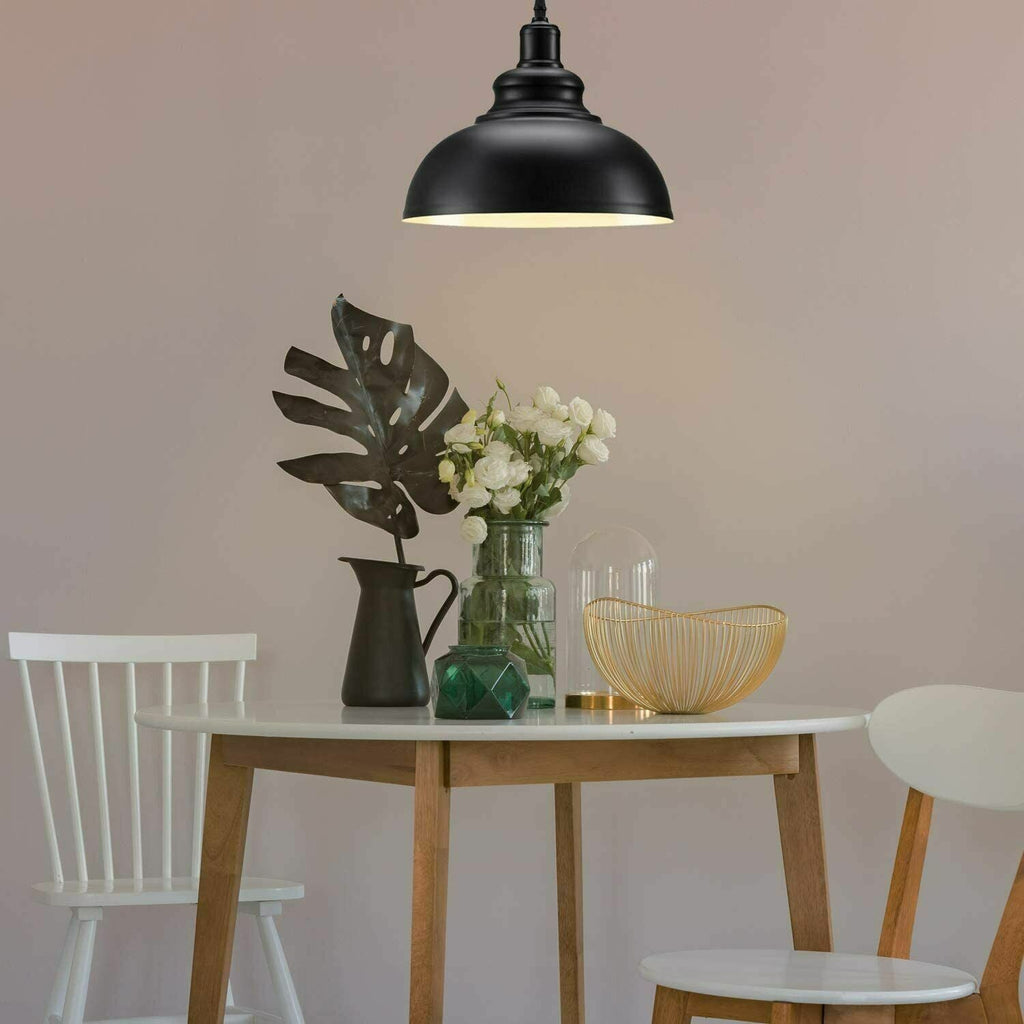 Black Metal Retro Ceiling Pendant Light Shade Easy Fit Lampshade ~6158