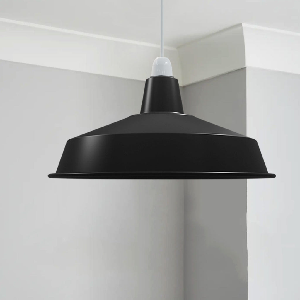 Pluto Metal Industrial Ceiling Pendant Light Shade Fitting for Modern Homes