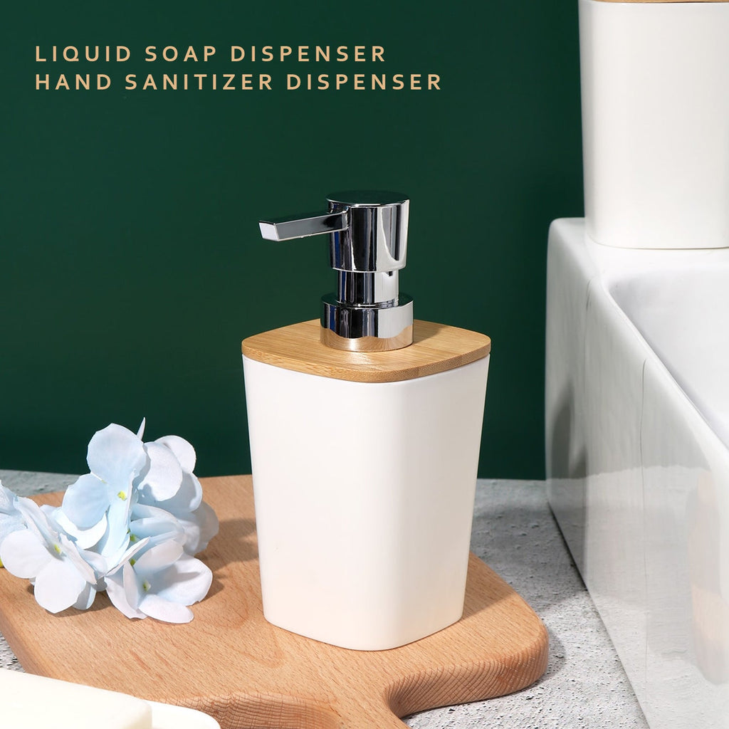 6/7 Pcs Plastic Bathroom Set Bin Toilet Brush Soap Dispenser ~6115