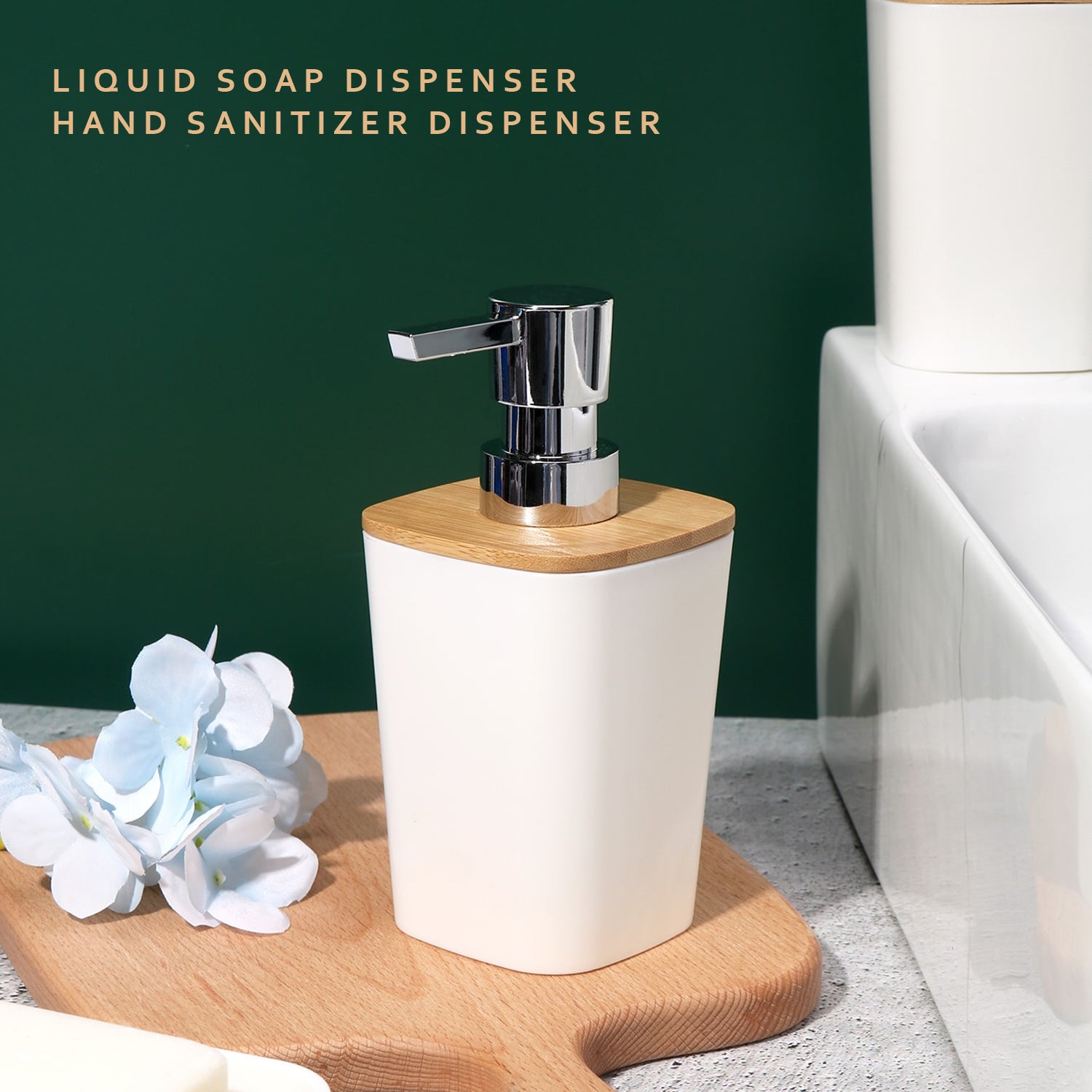 6/7 Pcs Plastic Bathroom Set Bin Toilet Brush Soap Dispenser ~6115