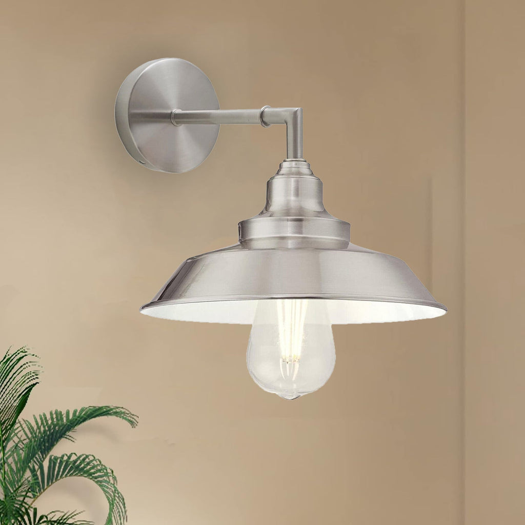 Elegant Vintage Industrial Metal Wall Sconce Lamp with E27 Edison Bulb