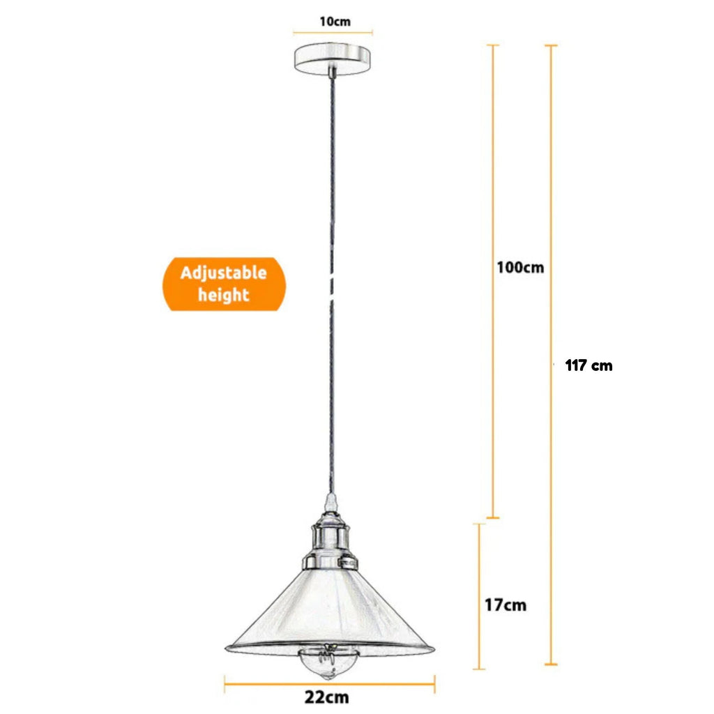 Elegant Rose Gold Industrial Cone Pendant Light Fixture for Modern Kitchen Bedroom
