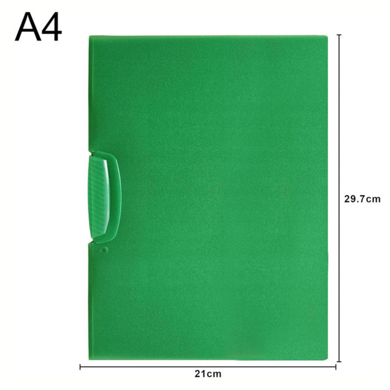 Durable 4-Pack Plastic A4 Report Cover with Secure Swing Clip Closure
