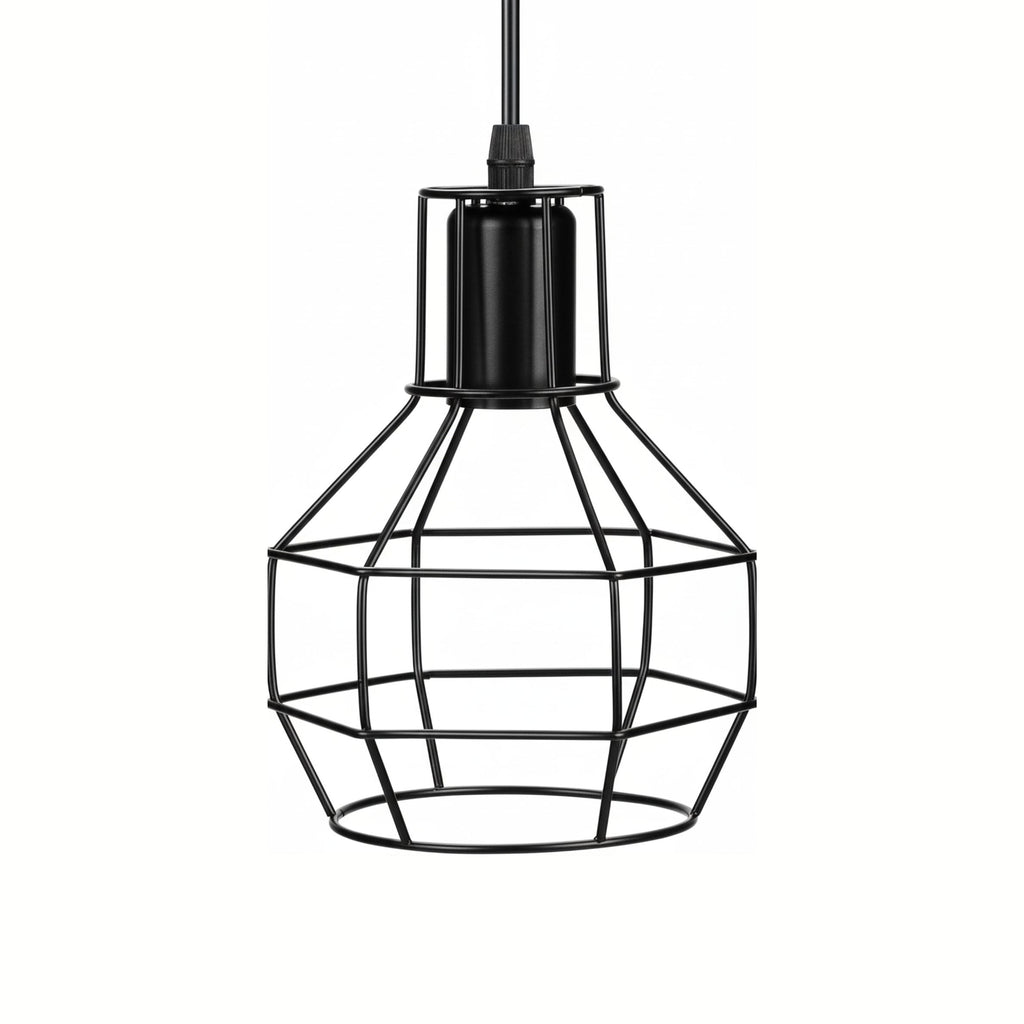 Vintage Industrial Style Metal Ceiling Pendant Light Cage Lampshade Fitting