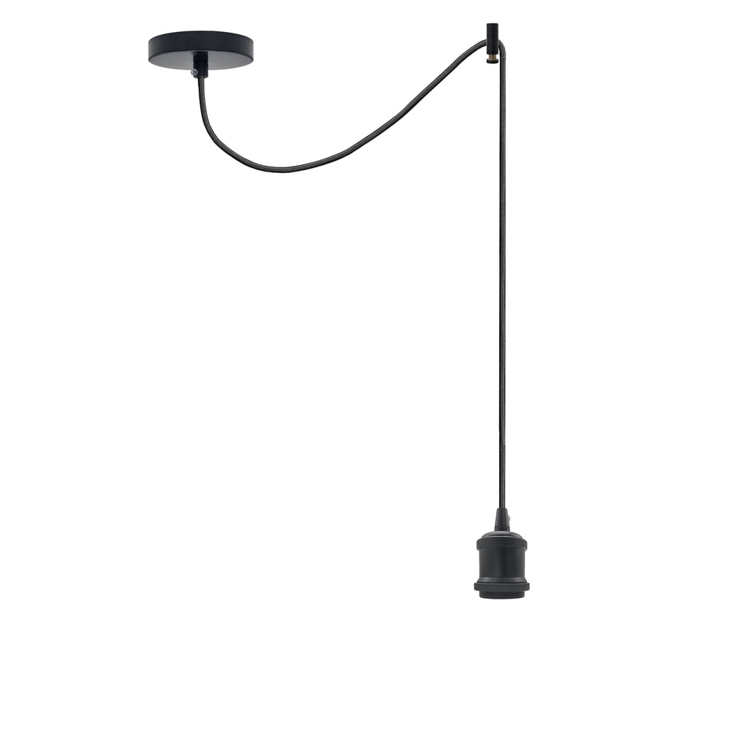 Spider Ceiling Pendant Light 2m Fabric 3Core Cable E27 ~4483