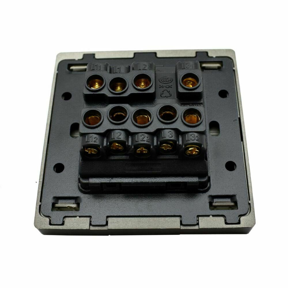 Black Double Plug Sockets 13 A ~2526