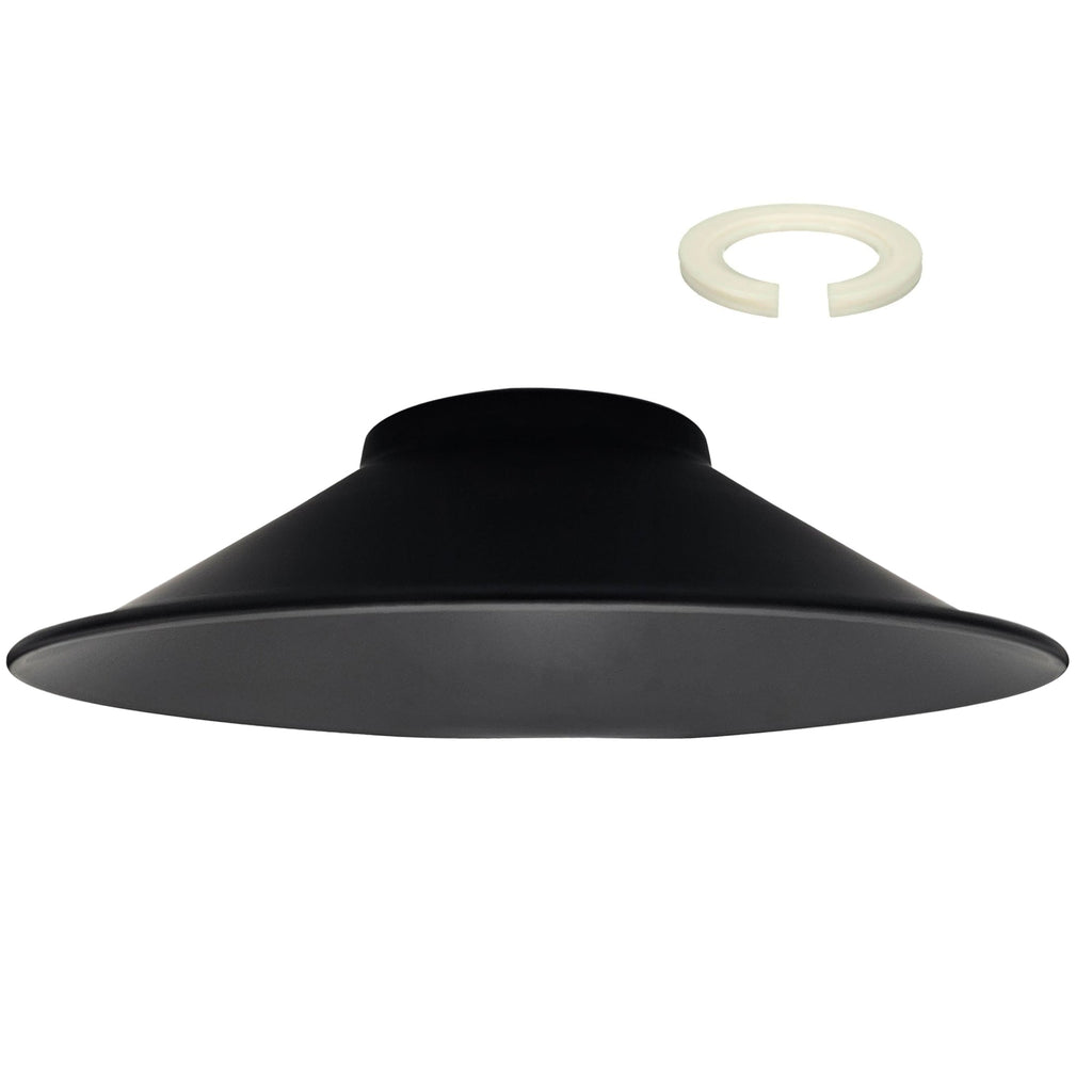 Easy Fit Retro Industrial Metal Cone Lamp Shade for Modern Interiors