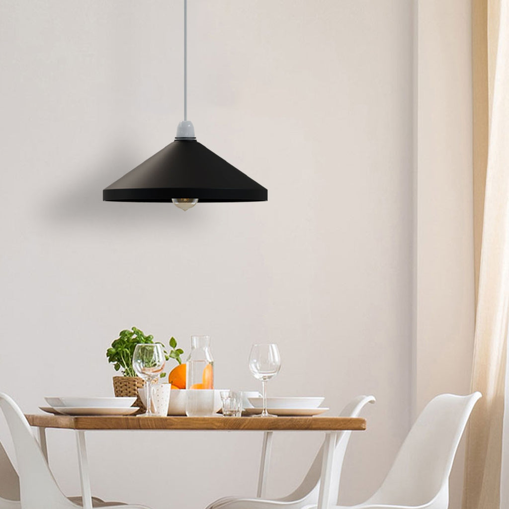 Retro Industrial Metal Cone Lampshade, Easy Fit for Stylish Home Lighting