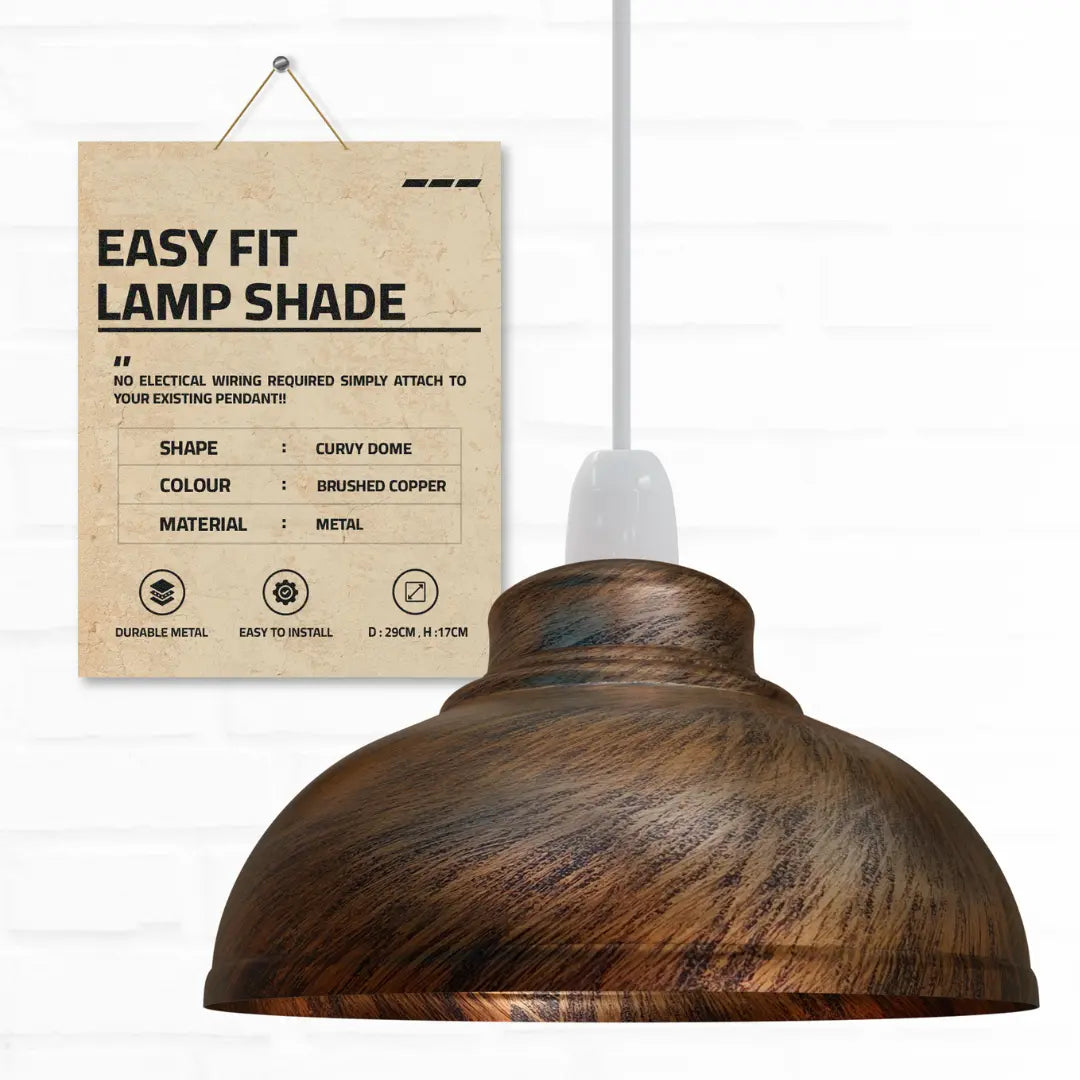 Curvy Dome Pendant Lighting & Ceiling Light Shade ~6159