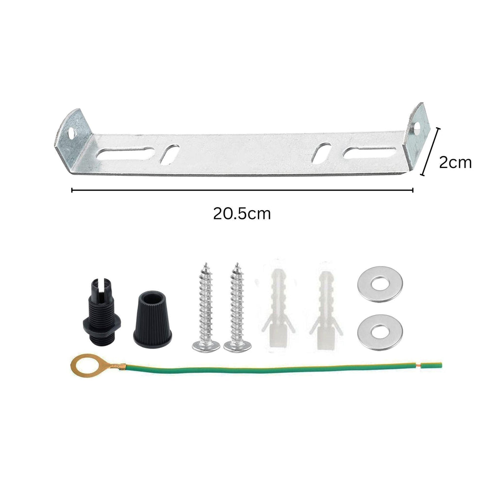 205mm Ceiling Rose Side Fitting Bracket for Chandelier & Light Fixtures