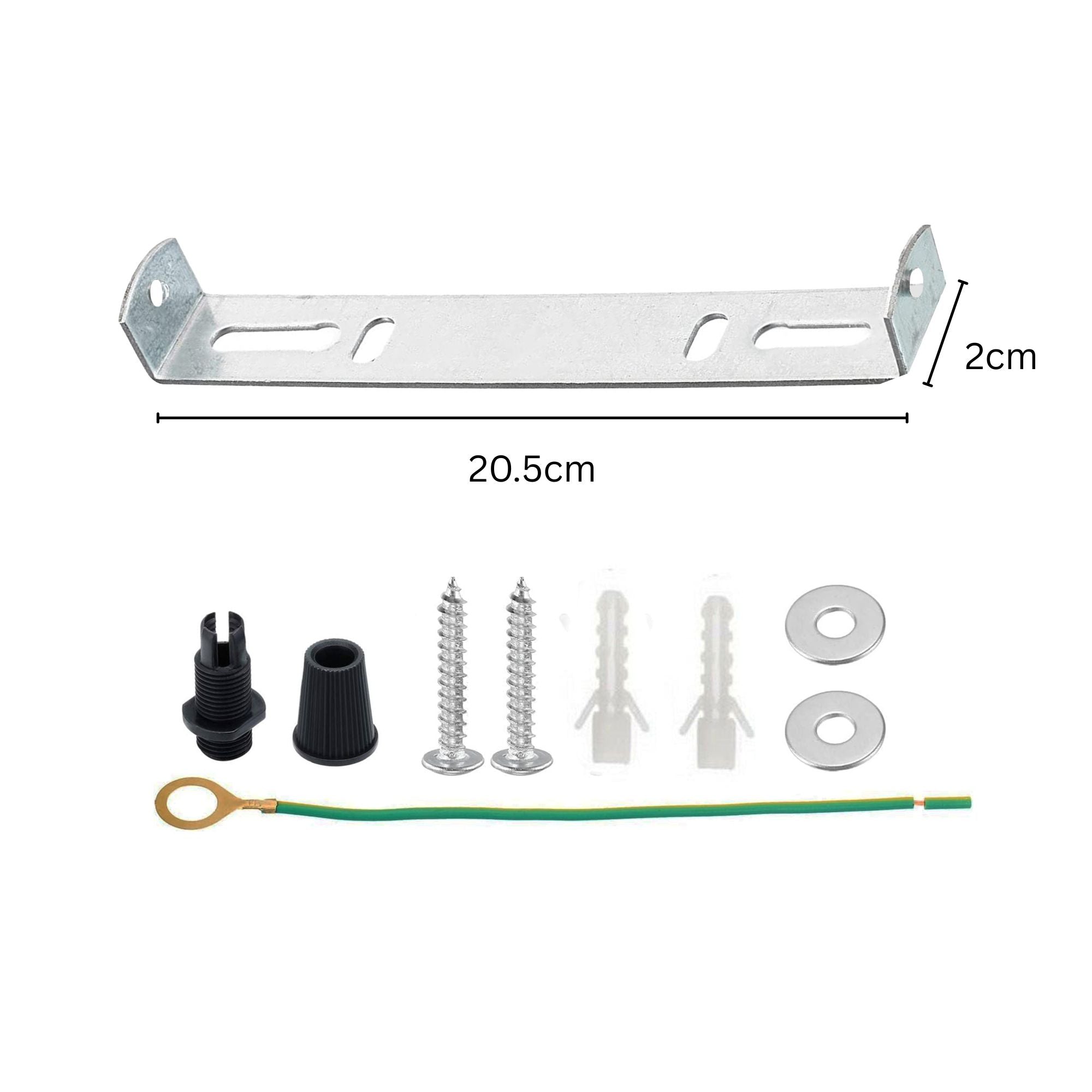 205mm Ceiling Rose Side Fitting Bracket for Chandelier & Light Fixtures