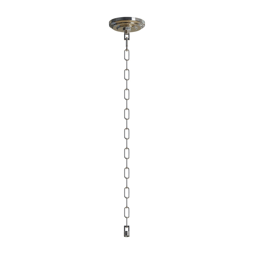 Heavy-Duty Metal Ceiling Rose with Adjustable Hanging Link Chain for Lights