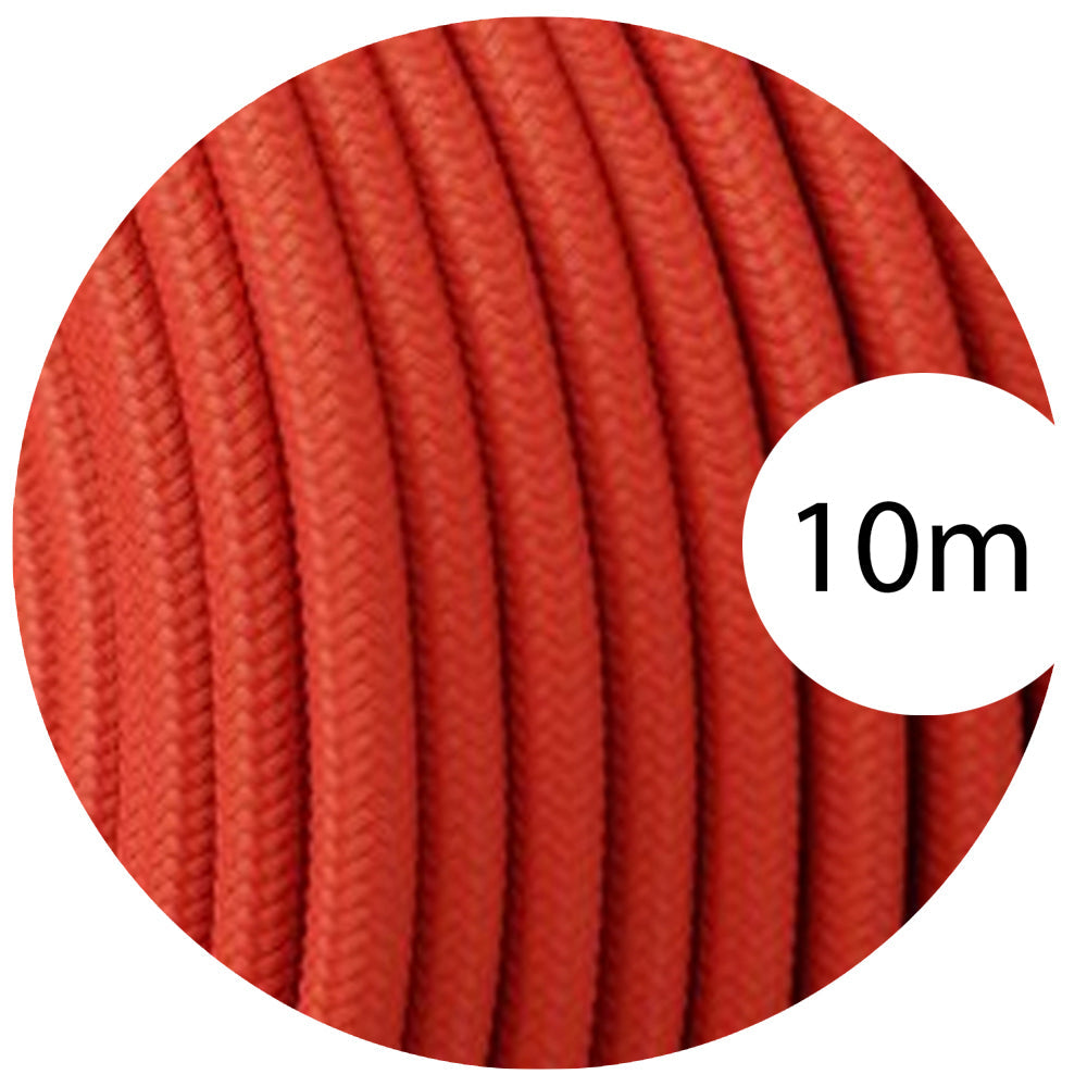Vintage Style 3-Core Fabric Braided Round Flexible Cable for Pendant Lighting 33Ft