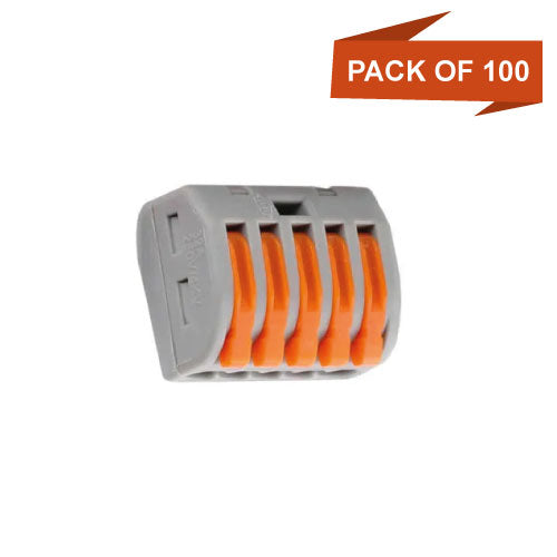 Reusable Spring Lever Electrical Wire Connectors, 2/3/5 Way, Quick Push-In Terminal Block