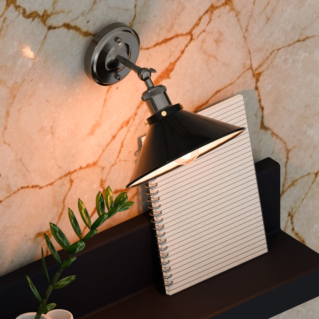 Metal Black Adjustable Arms Wall Lights Fittings Sconce Lamp E27~5995