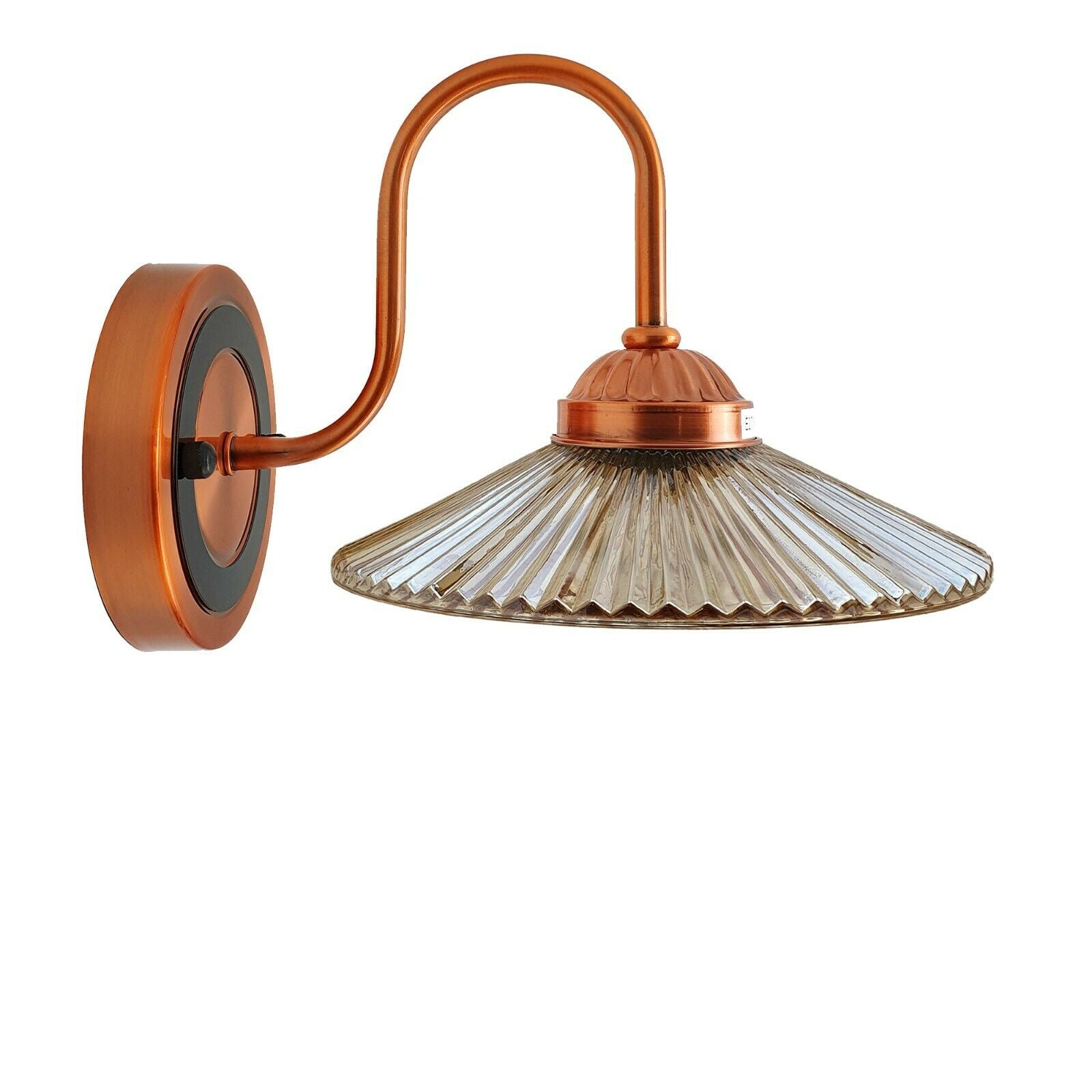 Industrial Antique Amber Glass Wall Sconce Fixture for Elegant Home Decor
