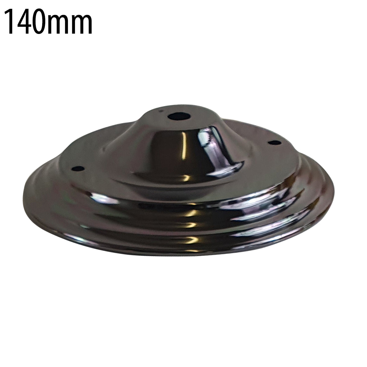 140mm Single Outlet Metal Front Fitting Ceiling Rose for Pendant Light