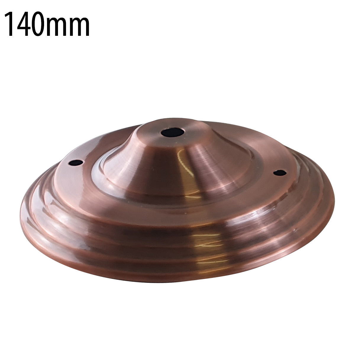 140mm Single Outlet Metal Front Fitting Ceiling Rose ~ 5785