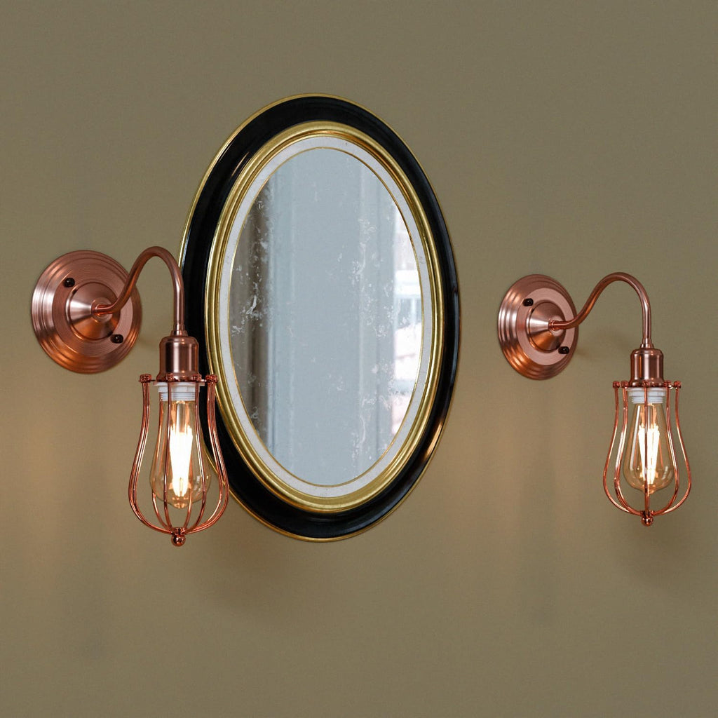 Industrial Metal arm Wall Sconce E27 Copper Light Fixture ~ 6058