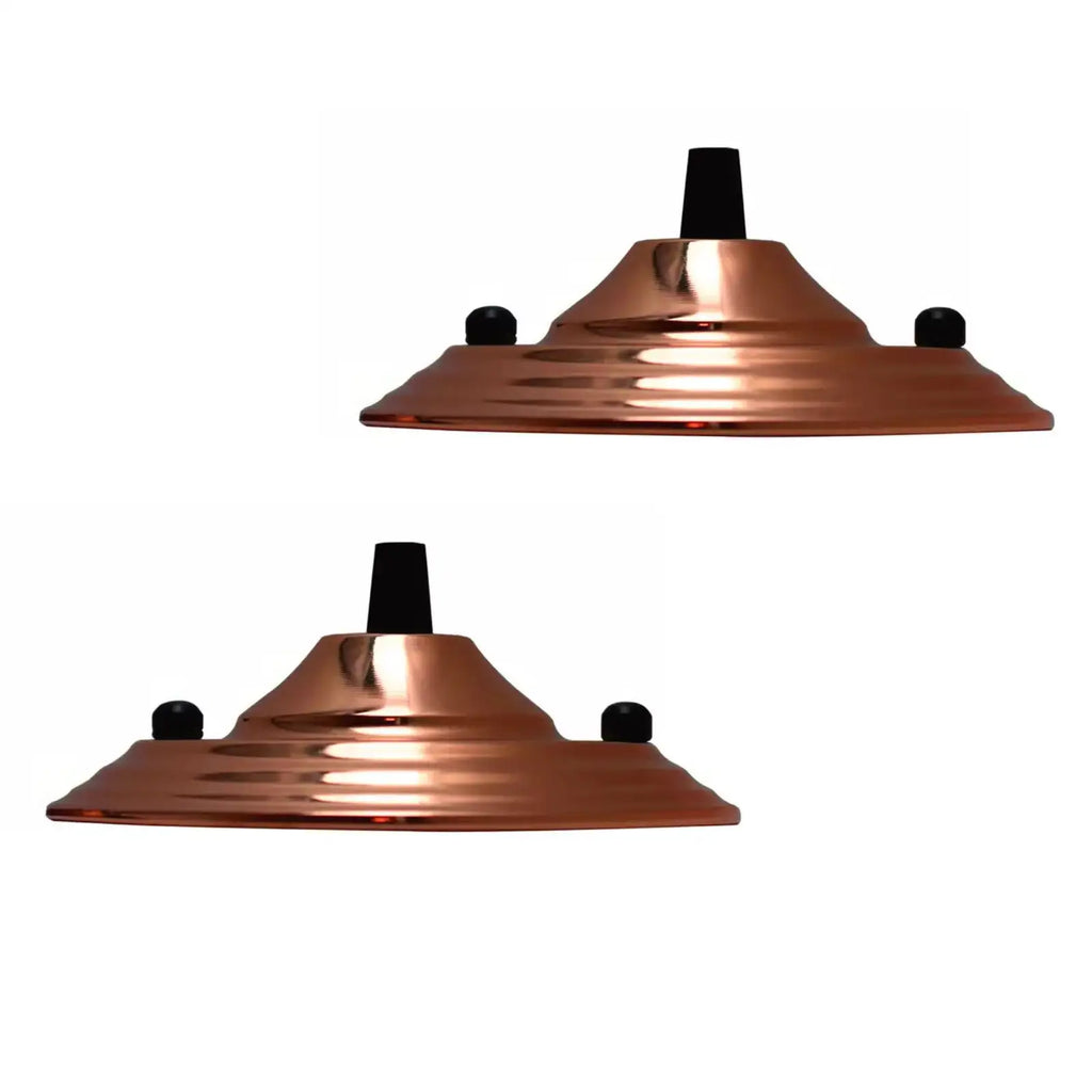 Decorative Metal Ceiling Rose Cord Grip Plate for Pendant Lights, 5.5-inch Diameter