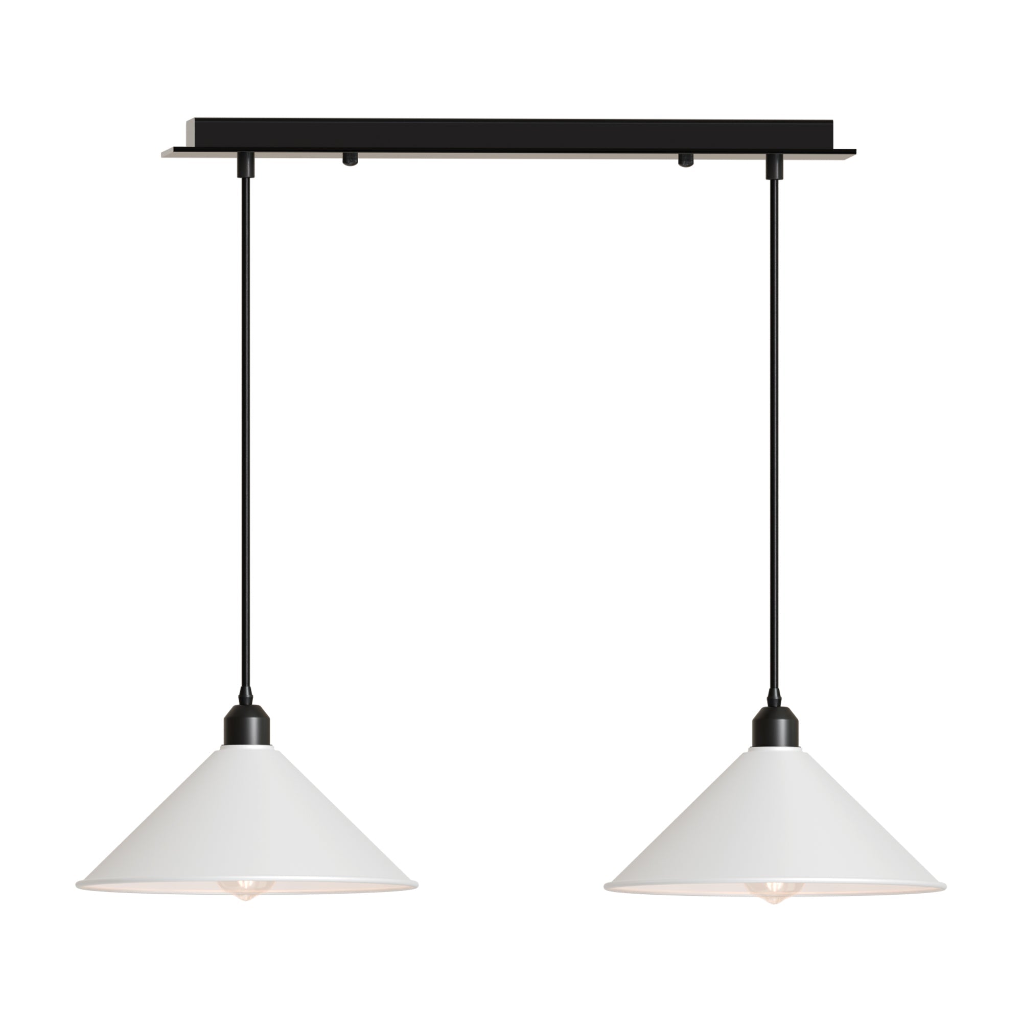 E27 2 Head Pendant Light Metal  ~6116