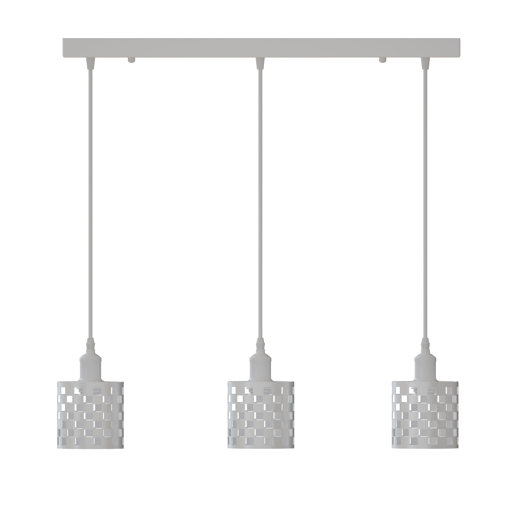 Industrial 3-Light Cage Pendant Fixture with E27 Base for Modern Homes