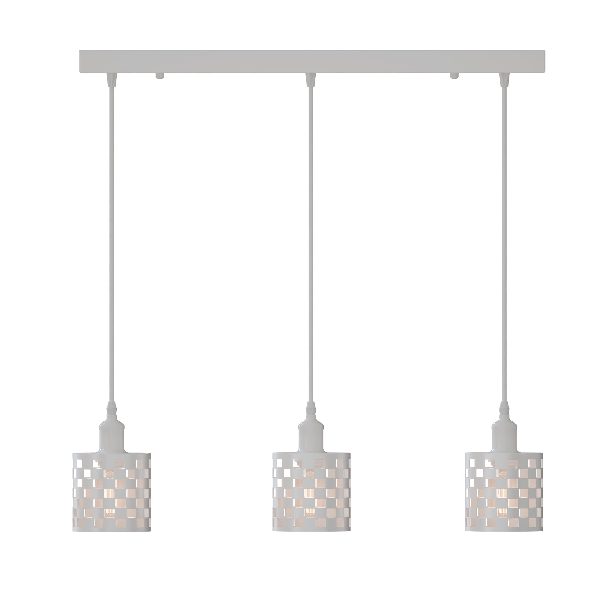 Industrial 3-Light Cage Pendant Fixture with E27 Base for Modern Homes