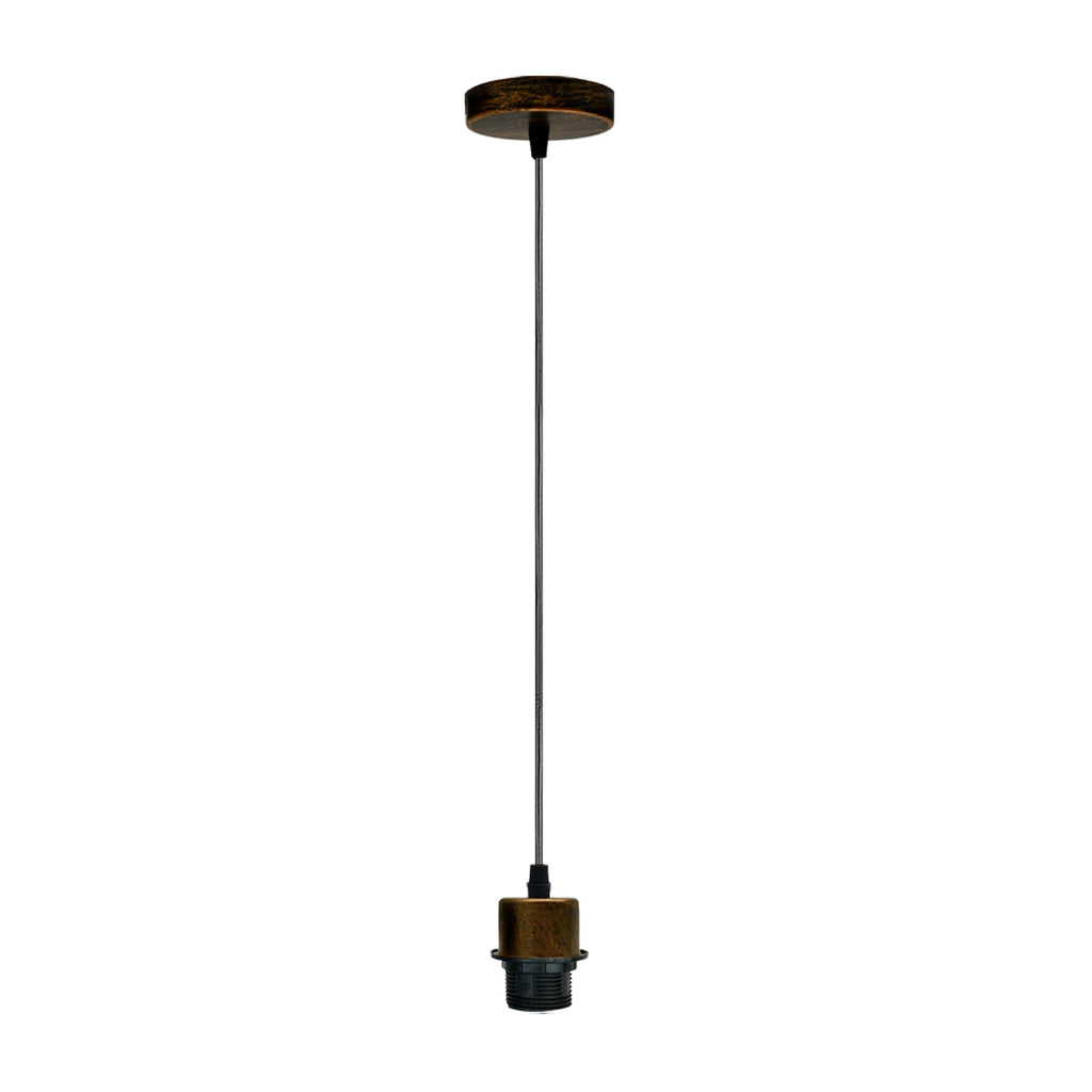 LEDSone Industrial E27 Pendant Hanging Light Fitting with Adjustable Cable